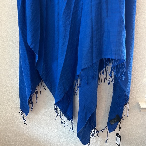 RAG & BONE poncho Jacquard Poncho In Blue Multi one size Blue - Picture 8 of 8